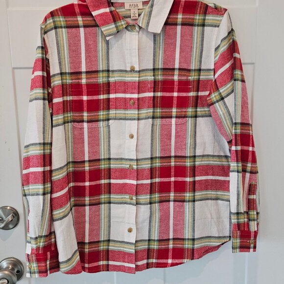 Bundle of 4 Ladies Light Flannel Shirts by  a.n.a. Size Small - Picture 2 of 13